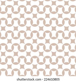 Seamless pattern with circle geometric shape.  Abstract geometric texture.