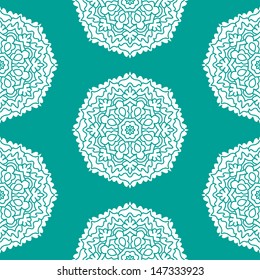 Seamless Pattern With Circle Ornament
