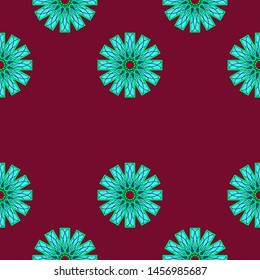 seamless Pattern with circle ornamental, Vector seamless pattern. vector illustration.