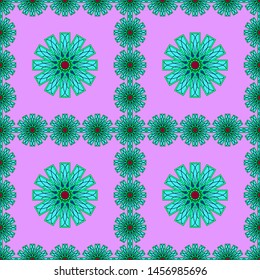seamless Pattern with circle ornamental, Vector seamless pattern. vector illustration.