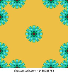 seamless Pattern with circle ornamental, Vector seamless pattern. vector illustration.