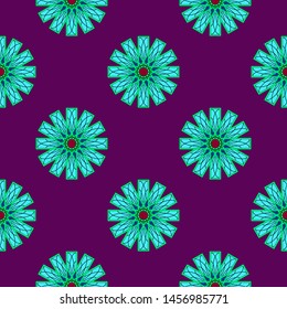 seamless Pattern with circle ornamental, Vector seamless pattern. vector illustration.