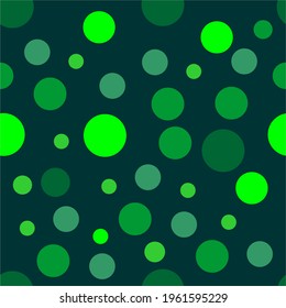 seamless pattern circle shape vector illustration with deep green color background. Simple regular Geometric Design. 
Can be use for fabric, textile, background design, wallpaper