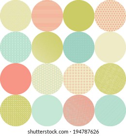 Seamless pattern of circles. 