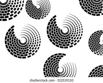 Seamless pattern with circles.
