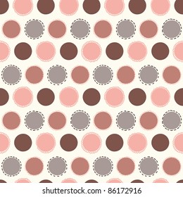 Seamless pattern with circles