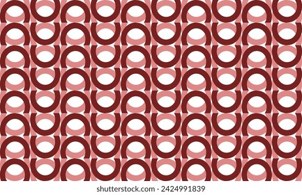 seamless pattern with circles, abstract background with circles, seamless background with rink of pink red repeat pattern, replete image design for fabric printing, vertical column strip up and down