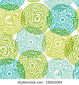 Seamless Pattern With Circles / Seamless Pattern With Abstract Fashion Circles