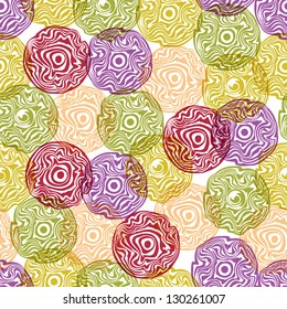 Seamless Pattern With Circles / Seamless Pattern With Abstract Fashion Circles