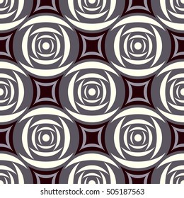 Seamless pattern of circles. Abstract geometric background
