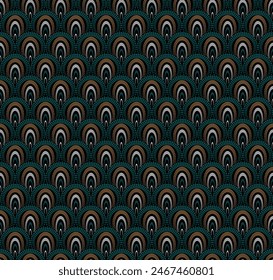 seamless pattern with circles abstract wavy pattern for fabric home wear surface design packaging vector