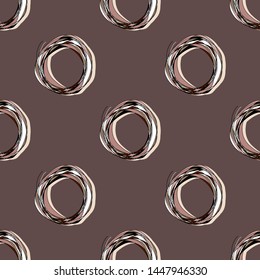 
Seamless pattern with circles. Abstraction.