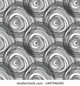 
Seamless pattern with circles. Abstraction.