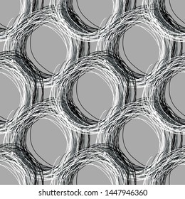 
Seamless pattern with circles. Abstraction.