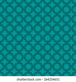 Seamless pattern of circles aquamarine color with the effect of optical illusions