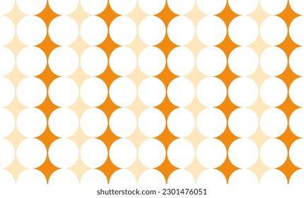 seamless pattern with circles, seamless background with circles, seamless pattern with circles, orange diamond repeat pattern, replete image design for fabrics printing, orange and beige color
