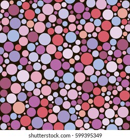 Seamless Pattern with Circles; balls of different sizes in a chaotic manner