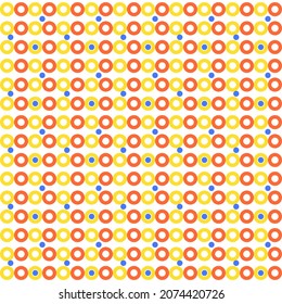 Seamless pattern with circles. Creative geometrical shape seamless pattern.