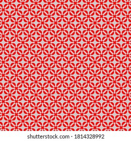 Seamless pattern of circles and cross. Geometric background.
