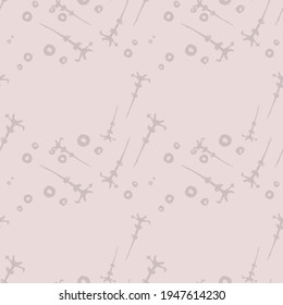 Seamless pattern of circles , curves arrows. Abstract ornament is made in the style of handmade. Design for textiles, paper, packaging, bedding made from colorful doodle elements. Vector illustration