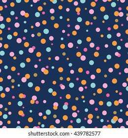 Seamless pattern with circles. Design for invitation for baby shower.Holiday pattern. Vector illustration.