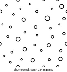 Seamless pattern. Circles of different sizes.
