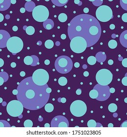 Seamless pattern with circles of different sizes.