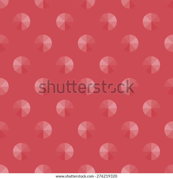 Seamless pattern with circles divided\
into eight parts of repeated red light on a red\
background