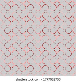 Seamless pattern of circles and dots. Geometric background. Vector illustration. Good quality. Good design.