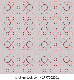 Seamless pattern of circles and dots. Geometric background. Vector illustration. Good quality. Good design.