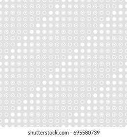 Seamless pattern of circles and dots. Geometric background. Vector illustration. Good quality. Good design.