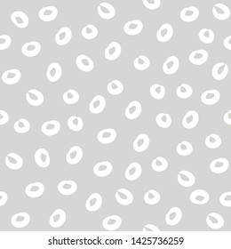 Seamless pattern of circles and drops vector background