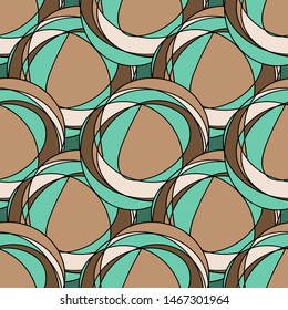 
Seamless pattern with circles. Geometric abstraction