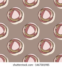 
Seamless pattern with circles. Geometric abstraction