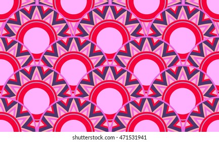 Seamless pattern of circles. Geometric backgroun.