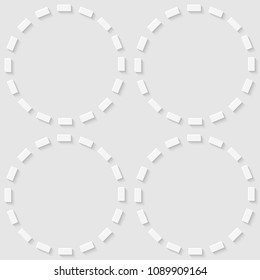 Seamless pattern of circles. Geometric background. Vector illustration. Good quality. Good design.