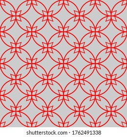 Seamless pattern of circles. Geometric background. Unusual lattice. Vector illustration. Good quality. Good design.