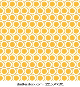 Seamless pattern with circles. Geometric background. Vector illustration. Design for web, wallpaper, wrapping, textile, print, fabric, cover, fashion.