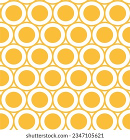 Seamless pattern with circles. Geometric background. Vector illustration. Design for web, wrapping, wallpaper, cover, textile, fabric, print, fashion.