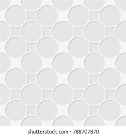 Seamless pattern of circles. Geometric background. Unusual lattice. Vector illustration. Good quality. Good design.