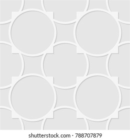 Seamless pattern of circles. Geometric background. Unusual lattice. Vector illustration. Good quality. Good design.