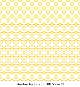 Nahtloses Muster von Kreisen. Geometrischer orangefarbener Hintergrund.