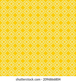 Seamless pattern of circles. Geometric orange background.
