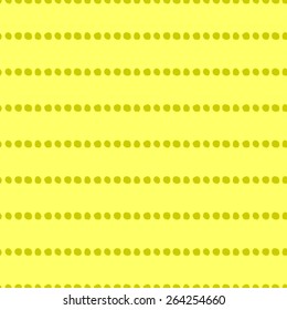 Seamless pattern of circles and hand-drawn yellow mustard
