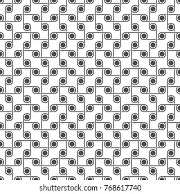 Seamless pattern of circles and lines. Geometric background. Vector illustration. Good quality. Good design.
