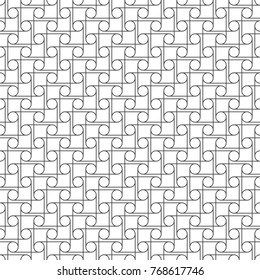 Seamless pattern of circles and lines. Geometric background. Vector illustration. Good quality. Good design.
