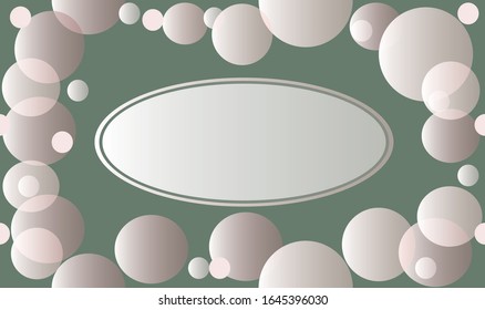  seamless pattern with circles in the Memphis style with a copy of the space, gradient