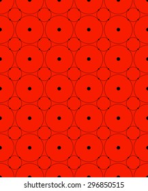 Seamless pattern with circles. Modern stylish texture. Vector background. Eps 10