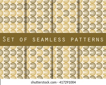 Seamless pattern with circles. Modern stylish texture. Vector illustration.
