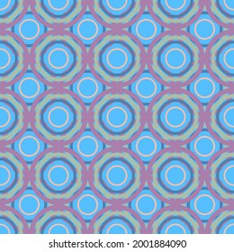 Patrón sin inconvenientes de los círculos sobre fondo transparente azul. Diseño textil.